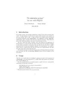 The exscale package∗ for use with LATEX2e Frank Mittelbach Rainer Sch¨opf