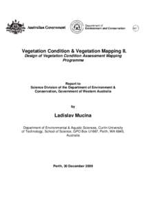 Vegetation Condition Mapping Design of Program