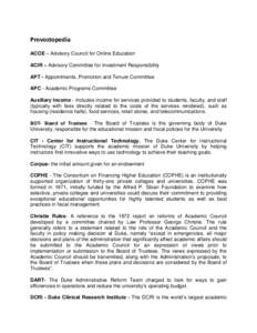 Academia / Financial endowment / Association of Public and Land-Grant Universities / Duke University / The Duke Endowment / National Institutes of Health / Consortium on Financing Higher Education / Massachusetts Institute of Technology / Association of American Universities / Education / Medicine