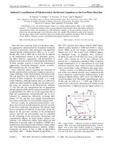 VOLUME 93, N UMBER 21  PHYSICA L R EVIEW LET T ERS week ending 19 NOVEMBER 2004