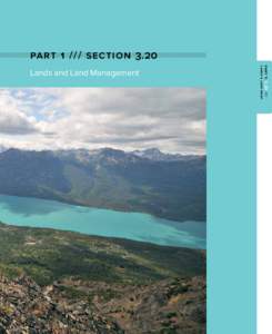 partsection 3.20 pa r t 1 : L and s & L and Mgmt  Lands and Land Management