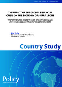 Economic policy / Fiscal policy / Inflation / Economy of Sierra Leone / Government budget deficit / Balance of payments / Interaction between monetary and fiscal policies / Economy of Grenada / Economics / Public finance / Macroeconomics