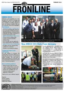 FEBRUARYARDEX New Zealand Ltd NEWS BULLETIN ARDEX 2010