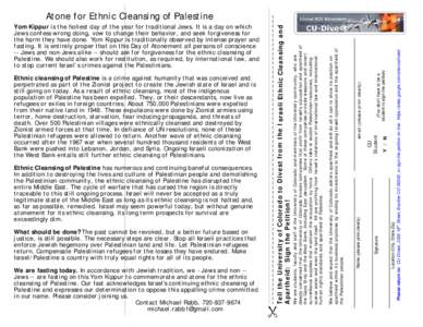 Forced migration / Ethics / The Ethnic Cleansing of Palestine / Palestinian refugee / Ethnic cleansing / Zionism / Definitions of Palestinian / Palestinian people / Israel and the apartheid analogy / Nationalism / Israeli–Palestinian conflict / Asia