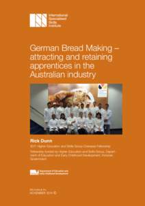 German Bread Making – attracting and retaining apprentices in the Australian industry  Rick Dunn