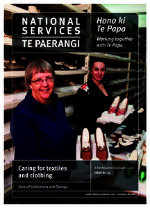 First published 2005 by National Services Te Paerangi, Museum of New Zealand Te Papa Tongarewa Second edition 2009 PO Box 467, Wellington, New Zealand Copyright © 2009 Museum of New Zealand Te Papa Tongarewa