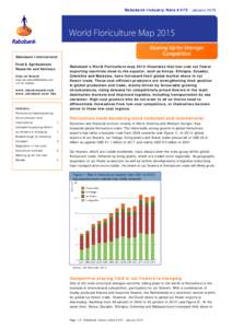 Rabobank Industry Note #475 - January[removed]World Floriculture Map 2015 Gearing Up for Stronger Competition