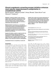 Peptide hormones / Kidney diseases / ACE inhibitors / Endocrinology / Nephrology / Angiotensin / Enalapril / Renal artery stenosis / Renin-angiotensin system / Anatomy / Biology / Medicine