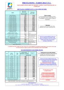 tarifs des grutages et stationnements sur terre-plein 2016 du port de Royan