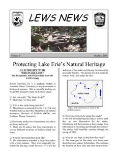 LEWS NEWS  Volume II October, 2000