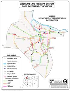 OREGON STATE HIGHWAY SYSTEM 2012 PAVEMENT CONDITIONS OREGON DEPARTMENT OF TRANSPORTATION