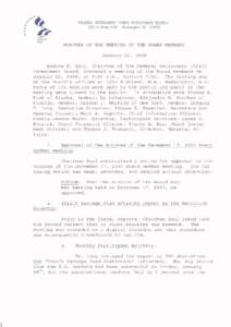 Minutes of the Meeting of the Board Members, January 22, 2008