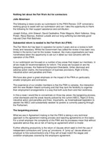 Fair Work Australia / Unfair dismissal in the United Kingdom / Strike action / Employment / Human resource management / Law / Industrial relations / Office of the Australian Building and Construction Commissioner / United Kingdom labour law / Australian labour law / Australia