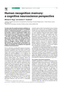 Review  TRENDS in Cognitive Sciences