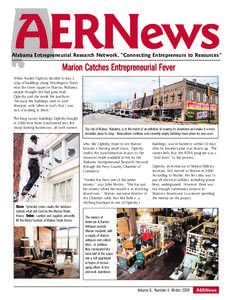 AERNews  Alabama Entrepreneurial Research Network, “Connecting Entrepreneurs to Resources” Marion Catches Entrepreneurial Fever When Frankie Oglesby decided to buy a