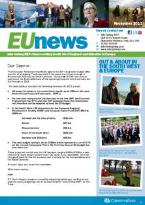 November[removed]EUnews How to contact me Julie Girling MEP,