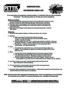 Winter/IG pool checklist '05 (Page 1)