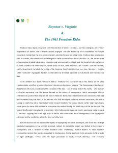 Boynton v. Virginia / Trailways Transportation System / Greyhound Lines / Interstate Commerce Commission / Jim Crow laws / Sarah Keys v. Carolina Coach Company / Irene Morgan / History of the United States / United States / Freedom riders