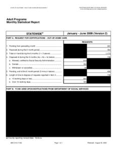 ABD[removed]Adult Programs Monthly Statistical Report, Jan-Jun09