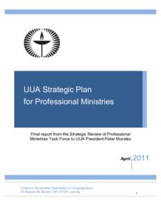 Microsoft Word - SRPM - UUA Strategic Plan for Professional Ministries - FINAL[removed]doc