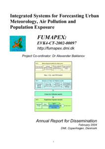 Integrated Systems for Forecasting Urban Meteorology, Air Pollution and Population Exposure FUMAPEX: EVK4-CT