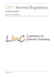 LINC Internal Regulations Code of Practice VersionJune 2016 MEMBERS - LINC