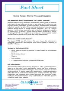 What is Normal Pressure Glaucoma