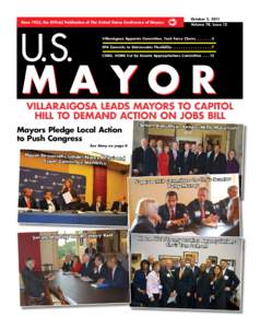 Since 1933, the Official Publication of The United States Conference of Mayors  October 3, 2011 Volume 78, Issue 15  U.S.