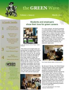the GREEN Wave Volume 1, Issue 9 A Look Inside  1