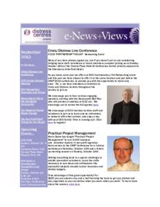 September 2012 In this issue... Crisis/Distress Line Conference DCO Annual General