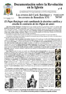 Documentación sobre la Revolución en la Iglesia n° 4