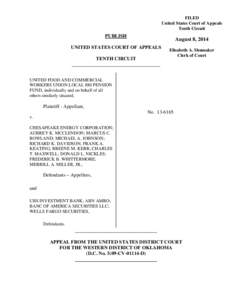 FILED United States Court of Appeals Tenth Circuit PUBLISH