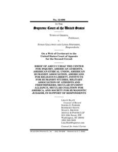 Engel v. Vitale / Nassau County /  New York / American Atheists / Establishment Clause / School prayer / Amicus curiae / Secular humanism / Lee v. Weisman / Freedom of religion in the United States / Separation of church and state / Secularism / Religion in the United States