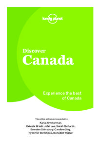 Discover  Canada Experience the best of Canada