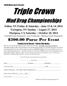 WGAS Motorsports Presents  Triple Crown