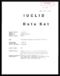 Robust Summaries & Test Plan: 4-Vinylcyclohexene; Revised Summaries