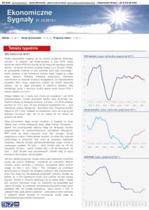 BIZ Bank www.bizbank.pl ; Ignacy Morawski – główny ekonomista  ; Departament Skarbu: +06  Ekonomiczne Sygnałyr. Waluty |  str. 2., Stopy procentowe |  str.