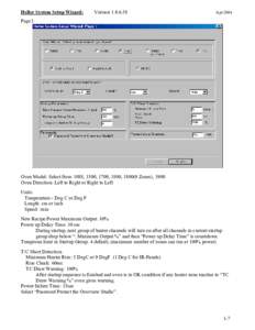 Heller System Setup Wizard:  Version[removed]Apr-2004