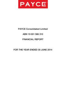 PAYCE CONSOLIDATED LIMITED