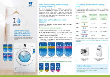 Water Efficiency Labelling Scheme - Washing Machine