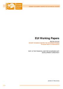 ROBERT SCHUMAN CENTRE FOR ADVANCED STUDIES  EUI Working Papers RSCAS[removed]ROBERT SCHUMAN CENTRE FOR ADVANCED STUDIES European Report on Development