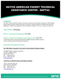    NATIVE AMERICAN PARENT TECHNICAL ASSISTANCE CENTER - NAPTAC  NAPTAC