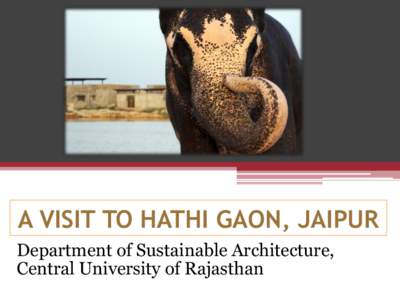 Forestry in India / Mahout / Landscape architecture / Rahul Mehrotra / Elephant / Harvard Graduate School of Design / Sustainable design / Landscape architect / Jaipur / Indian Railways / Architecture / Rail transport in India