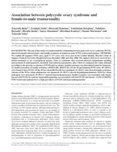 Human Reproduction Vol.22, No.4 pp. 1011–1016, 2007  doi:[removed]humrep/del474 Advance Access publication December 13, 2006