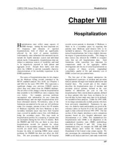 USRDS 1996 Annual Data Report  Hospitalization Chapter VIII Hospitalization
