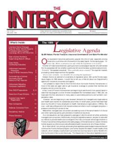 THE  INTERCOM VOL. 9, NO. 1 JAN.-MAR. 1999