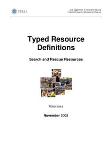 Search and Rescue Resources