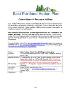 East Portland Neighborhood Committees