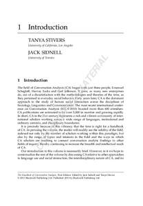 1  Introduction TANYA STIVERS University of California, Los Angeles