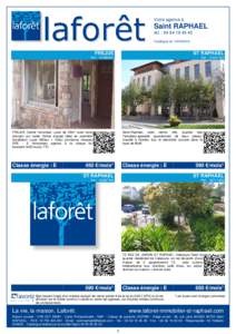 Votre agence à  Saint RAPHAEL tél. : Catalogue du